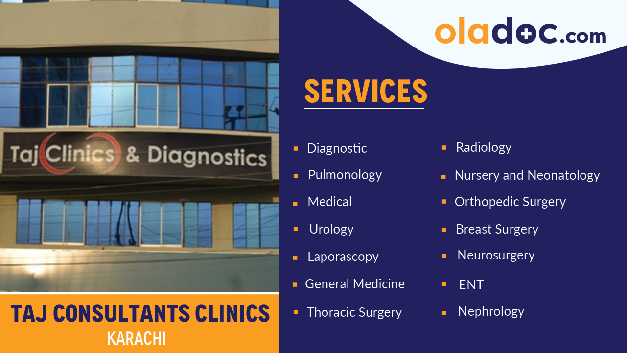 Services Offered by Taj Consultant Clinics Karachi
